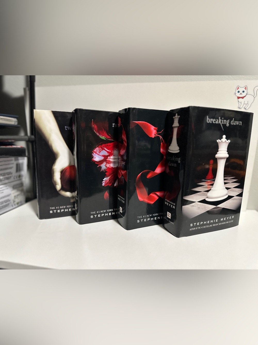 Stephenie Meyer Twilight Saga Paperback Book Set - Black & Red Cover